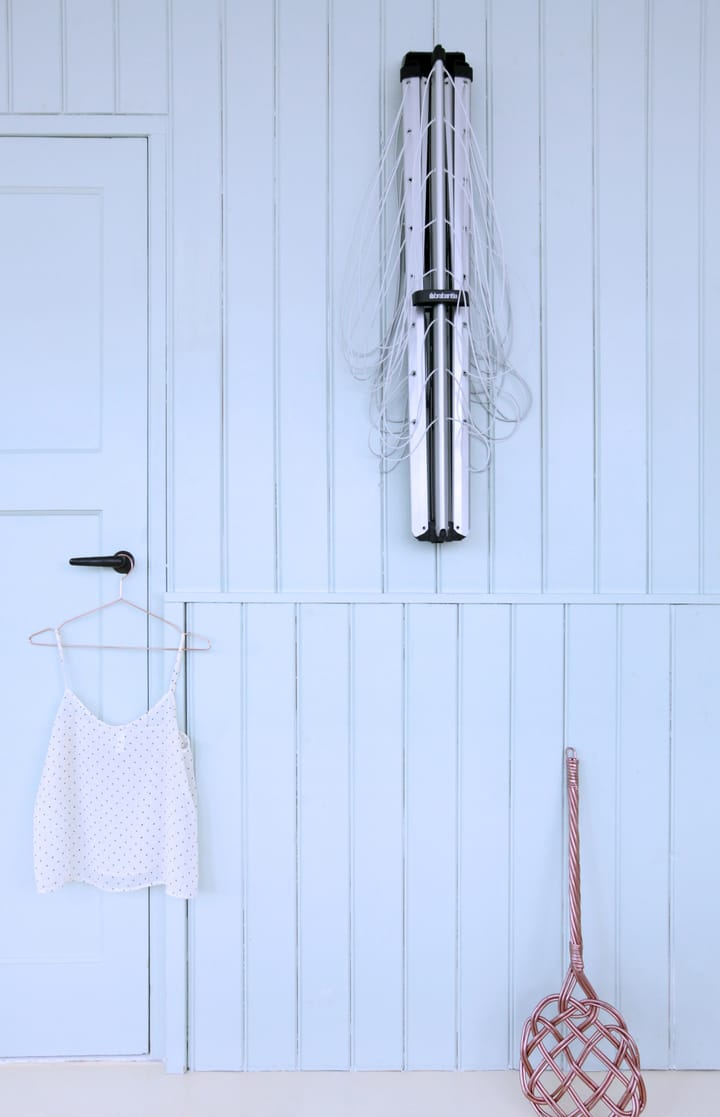 WallFix kuivausteline 24 m kangaspeitteellä, Harmaa Brabantia