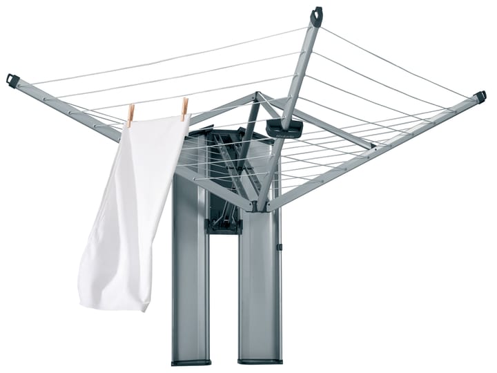 WallFix kuivausteline 24 m suojalaatikolla, Harmaa Brabantia