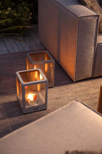 Belfort kynttilälyhty - Light grey, 28 cm - Brafab