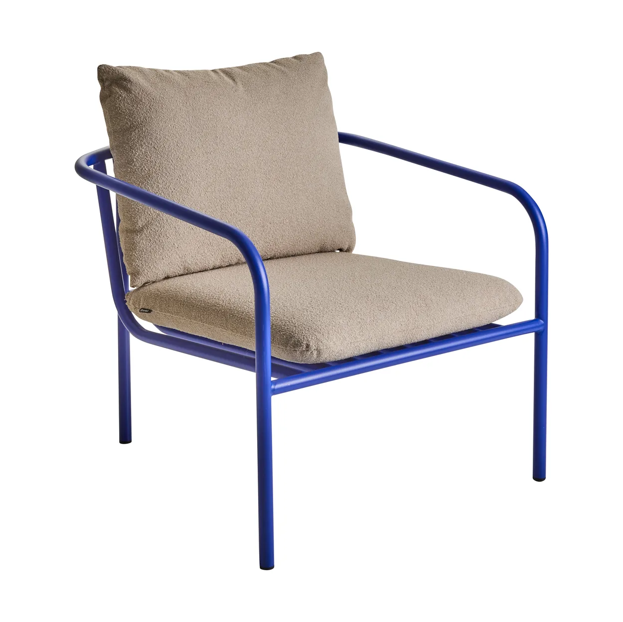 Brafab Bendt lounge-nojatuoli Teddy beige-indigo blue