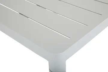 Bigby ruokapöytä - Light grey, 144x76 cm - Brafab