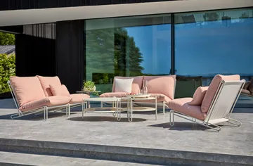 Blixt sohvapöytä - Pearl white, Ø85 cm - Brafab