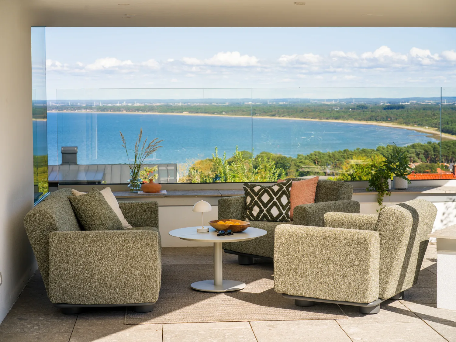 Bolster nojatuoli, Antracit-teddy verde Brafab