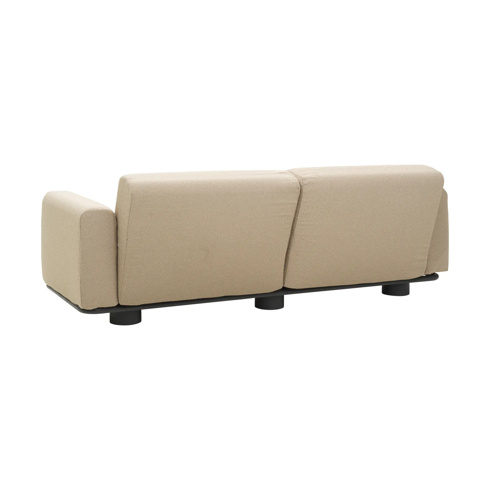 Bolster sohva, Antrasiitti-teddy beige, 2,5-istuttava Brafab