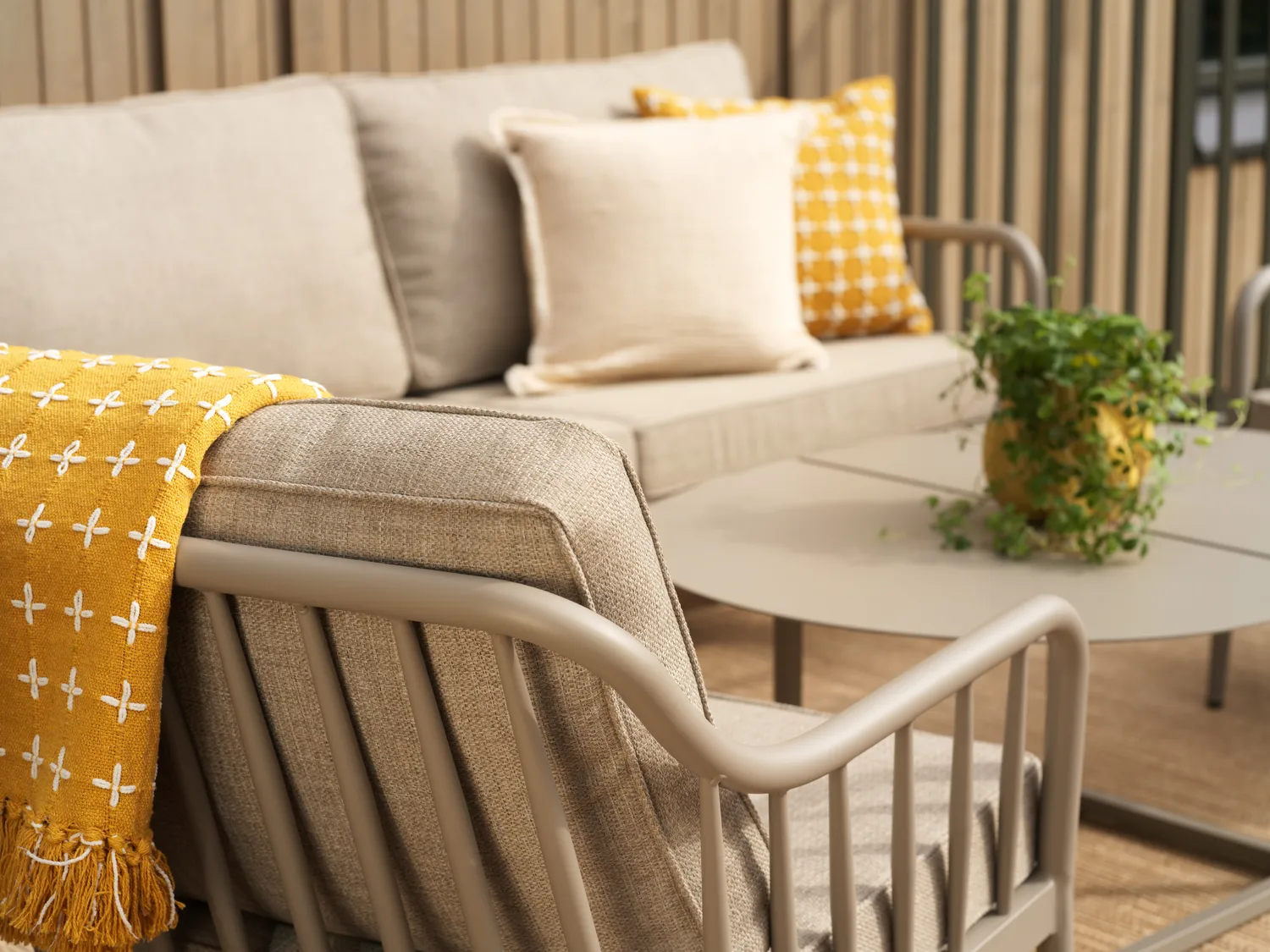 Coleville nojatuoli, Khaki-burlap beige Brafab