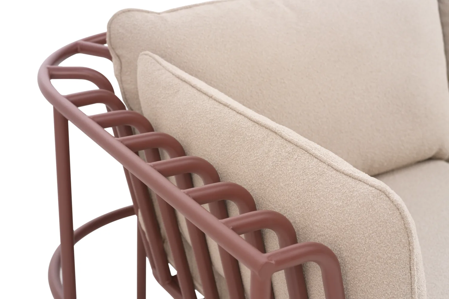 Collier nojatuoli, Zin red-teddy beige Brafab