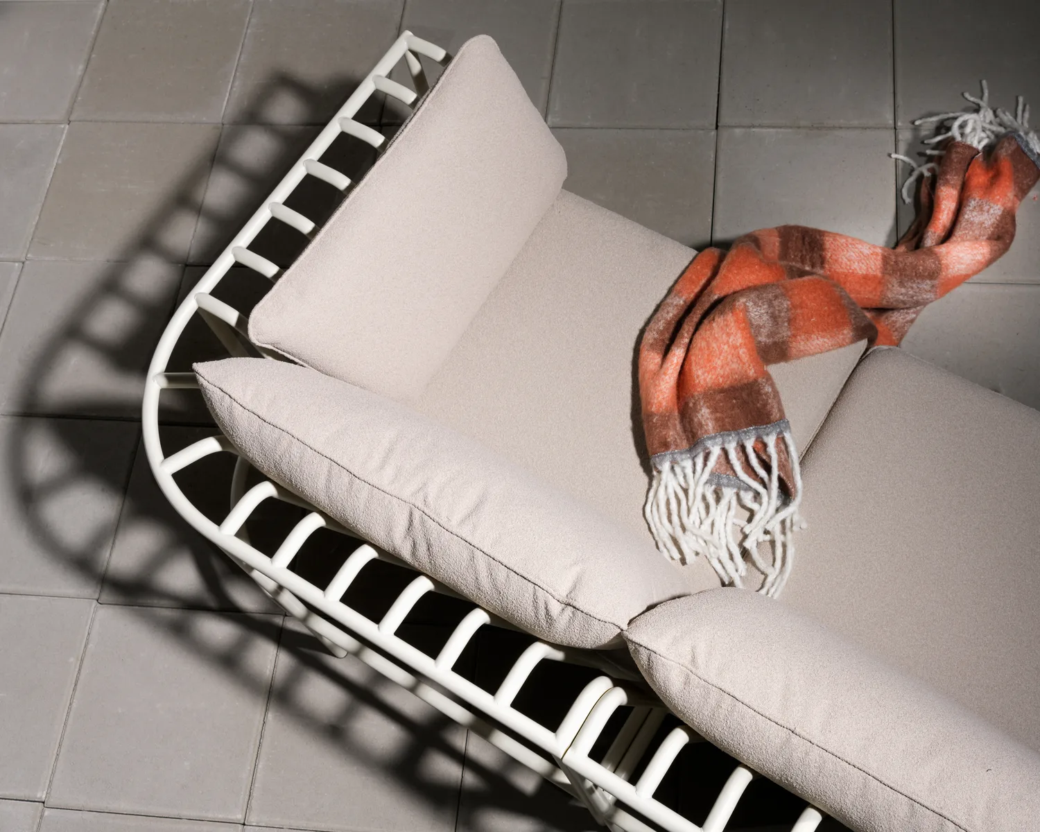 Collier sohvemoduuli, Pearl white-teddy beige, keskiosa Brafab