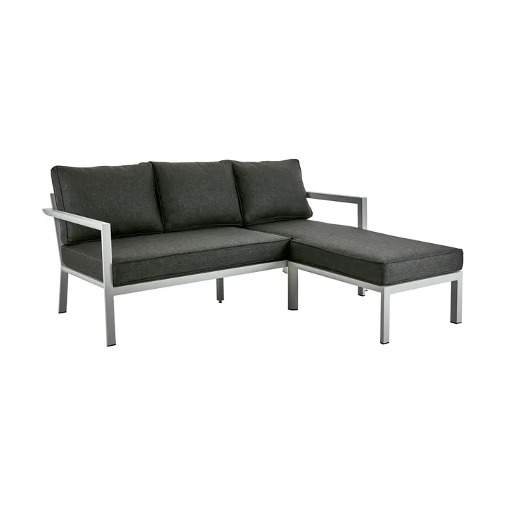 Delia divansoffa - Light Grey-melkein musta - Brafab