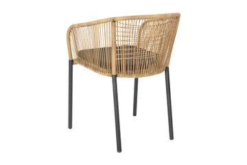 Delta käsinojatuoli - Antrasiitti natural - Brafab