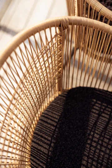 Delta käsinojatuoli - Musta luonnollinen - Brafab