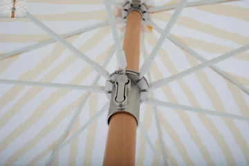 Gatsby aurinkovarjo - Yellow stripe, Ø185 cm - Brafab