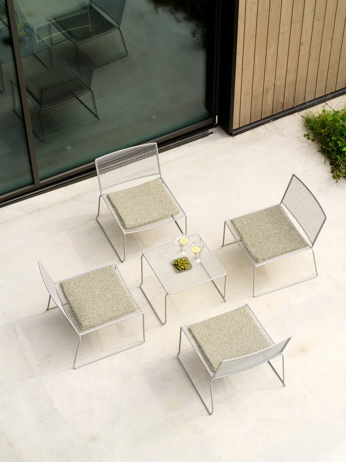 Haru loungetuoli, Liitunharmaa Brafab