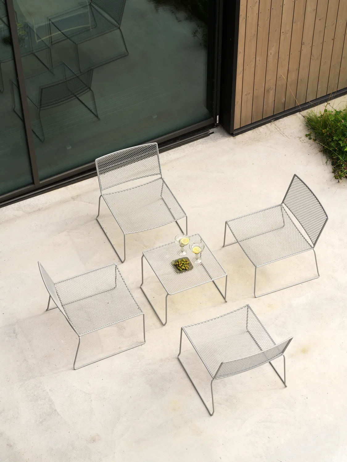 Haru sivupöytä, Slate grey, 54x54 cm Brafab