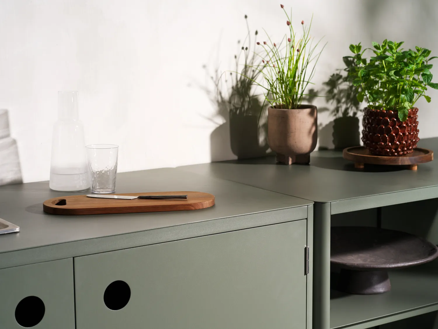 Kelia ulkokeittiön allaskaappi, Nordic green, 121x90x64 Brafab