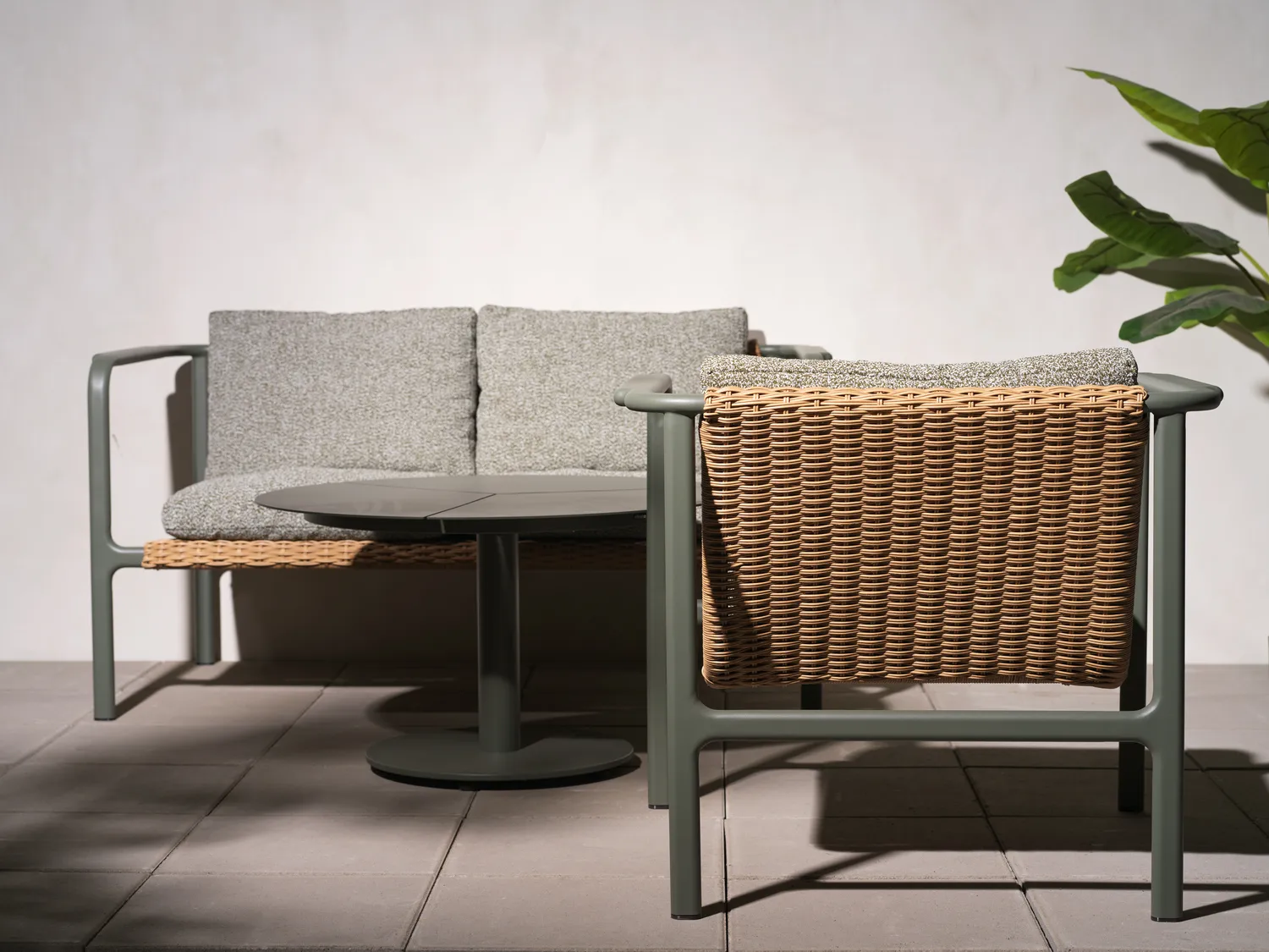 Motty nojatuoli, Nordic green-teddy verde Brafab