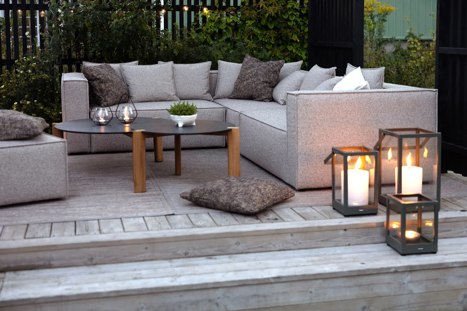 Muki sohvemoduuli, Light taupe, oikea päätymoduuli Brafab