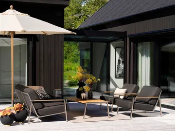 Naos nojatuoli - Ruostumaton teräs-nearly black - Brafab