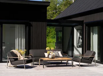 Naos nojatuoli - Ruostumaton teräs-nearly black - Brafab