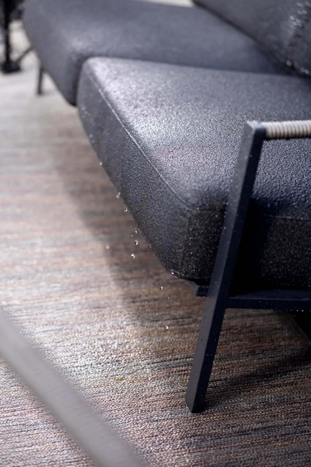 Naos sohva, Musta-teddy black, 2,5-istuttava Brafab