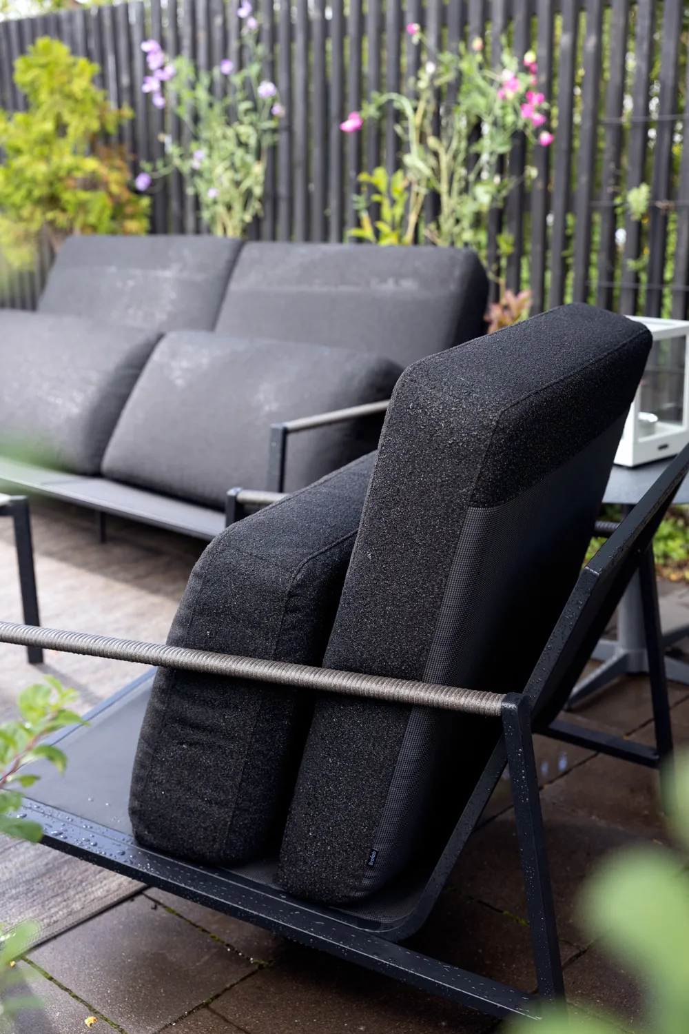 Naos sohva, Musta-teddy black, 2,5-istuttava Brafab