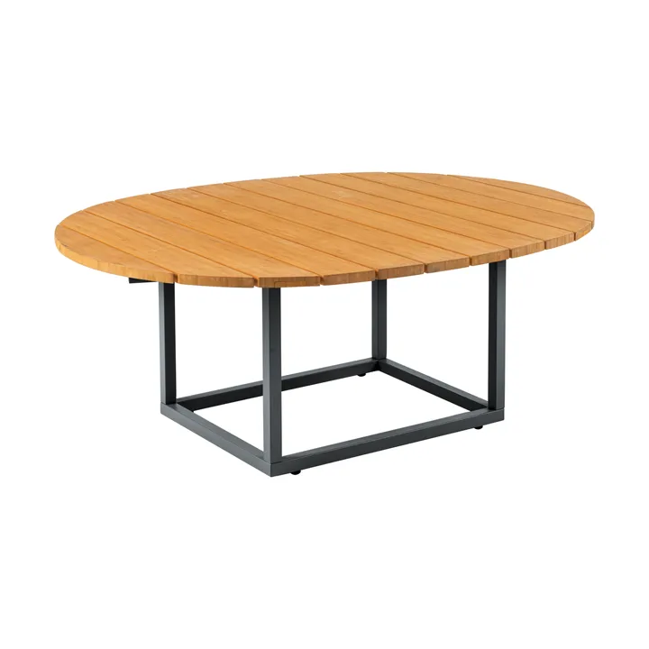 Olive sohvapöytä - Antrasiitti-bambu, 110×80 cm - Brafab