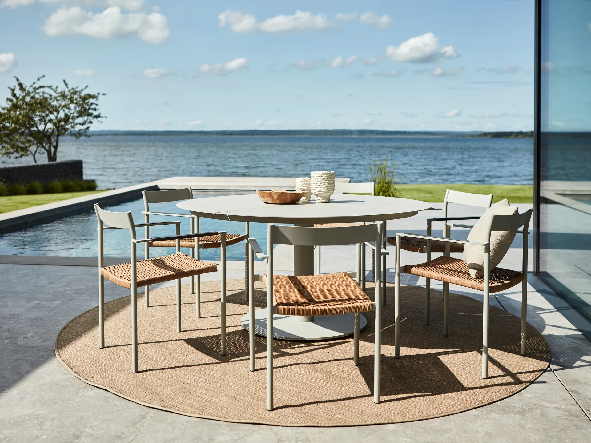 Peace ruokapöytään Ø150 cm Nordic green Brafab