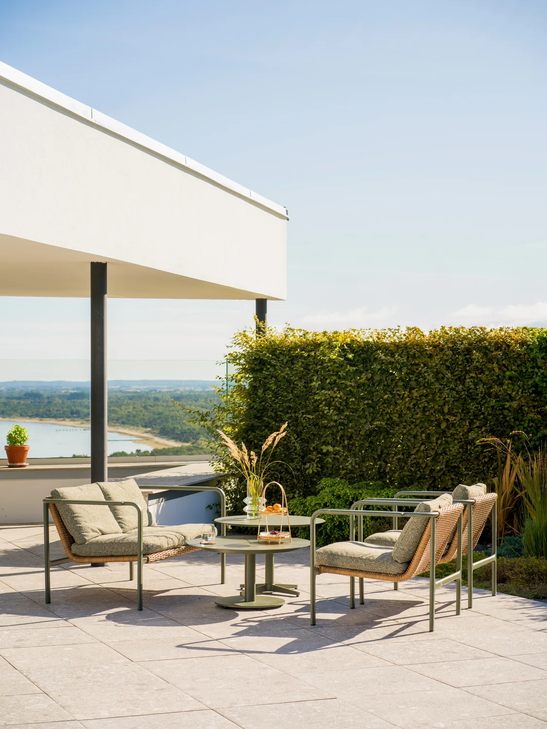 Peace sohvapöytä, Nordic green, Ø80x46 cm Brafab