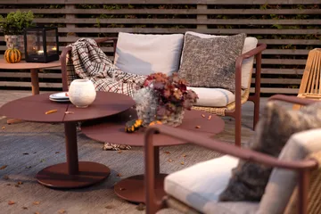 Peace sohvapöytä - Zin red, Ø80x46 cm - Brafab