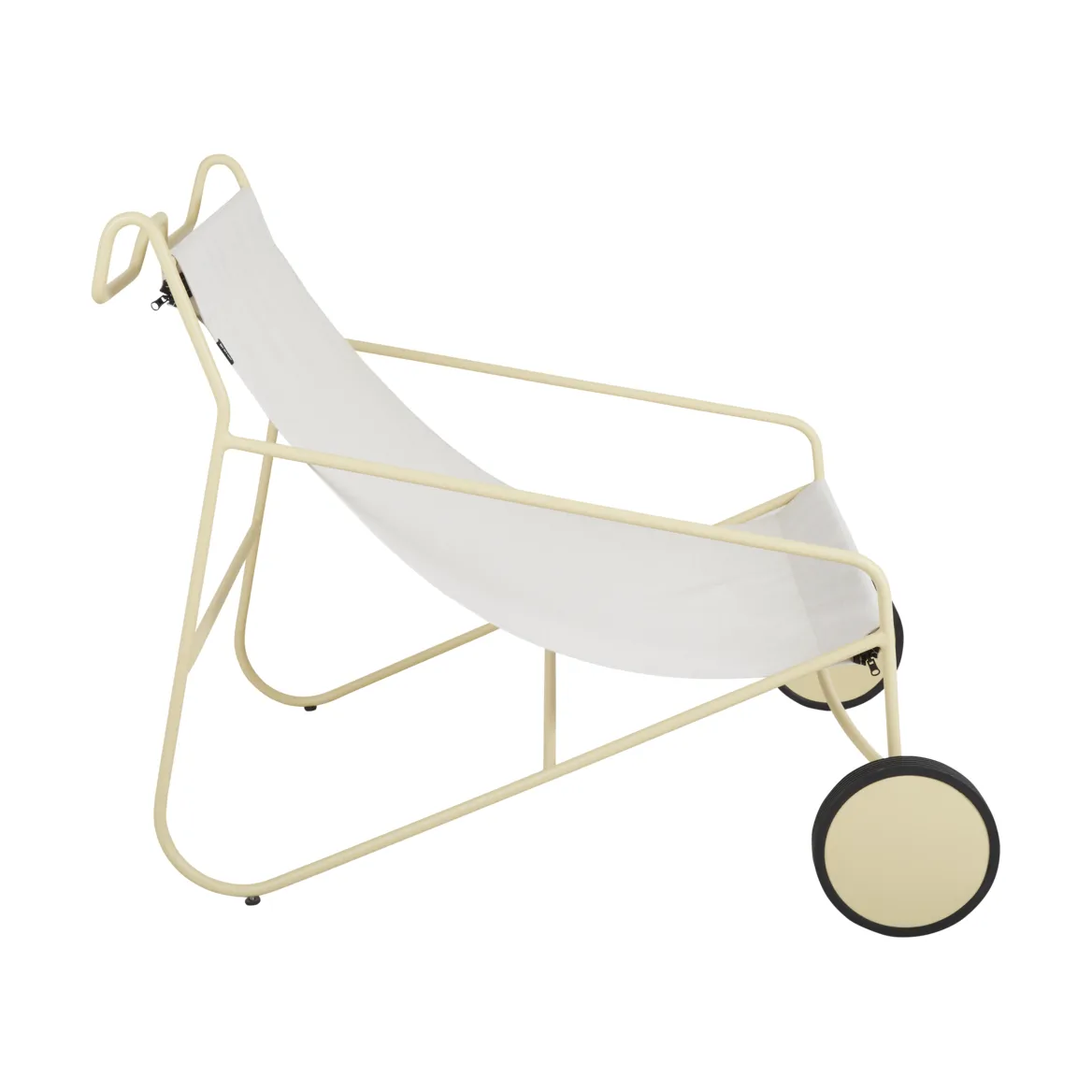 Poul Chair nojatuoli, Lemon-off white Brafab