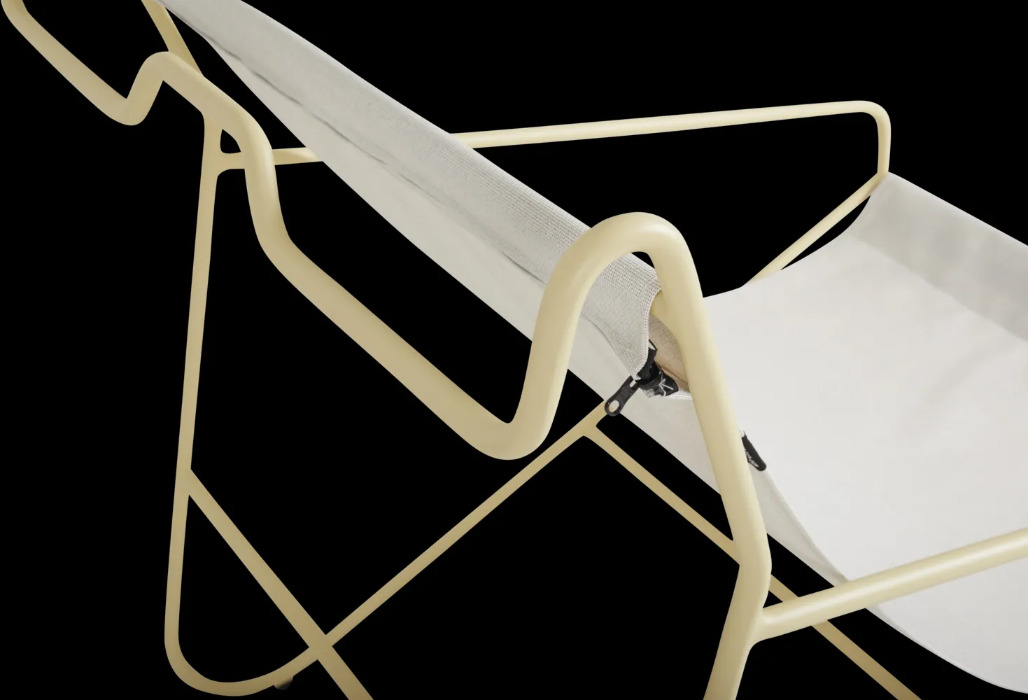 Poul Chair nojatuoli, Lemon-off white Brafab