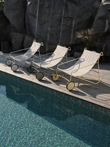 Poul Chair nojatuoli - Lemon-off white - Brafab