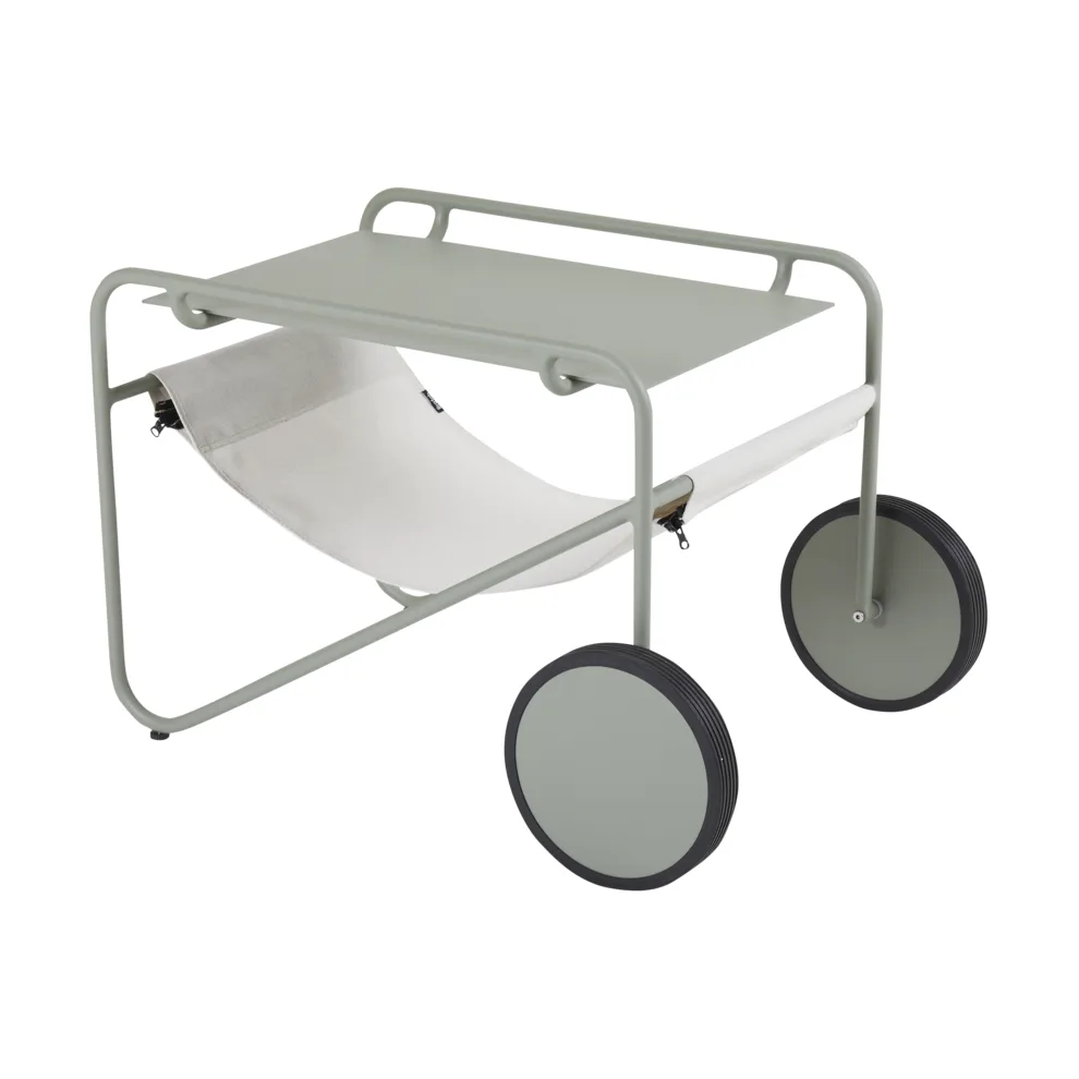 Poul Table sivupöytä, Dusty green-off white, 72x44 cm Brafab