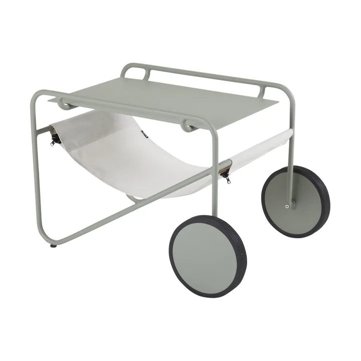 Poul Table sivupöytä - Dusty green-off white, 72x44 cm - Brafab