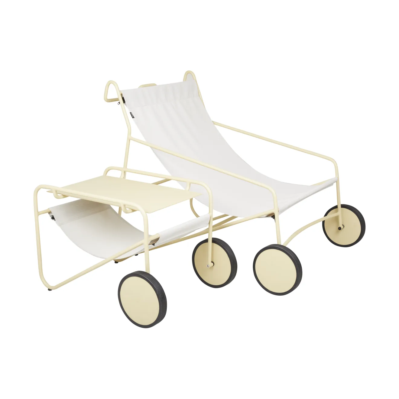 Poul Table sivupöytä, Lemon-off white, 72x44 cm Brafab