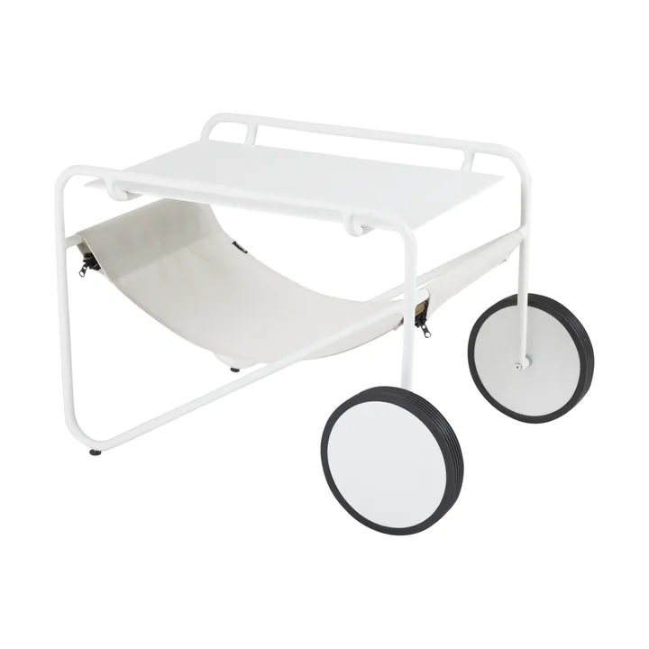 Poul Table sivupöytä - White-off white, 72x44 cm - Brafab