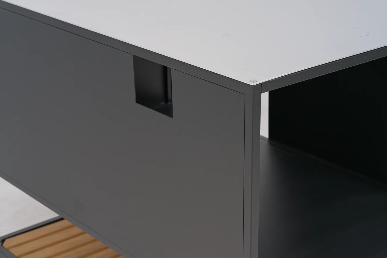 Prep ulkokeittiön alakaappi 110×90×70 cm, Musta Brafab