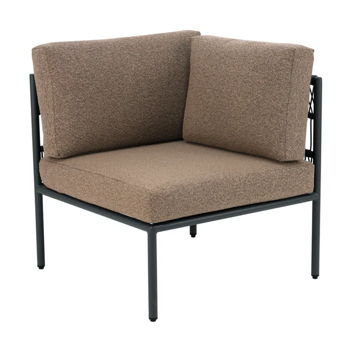 Reno moduulisohva - Musta-raw peanut, kulma - Brafab