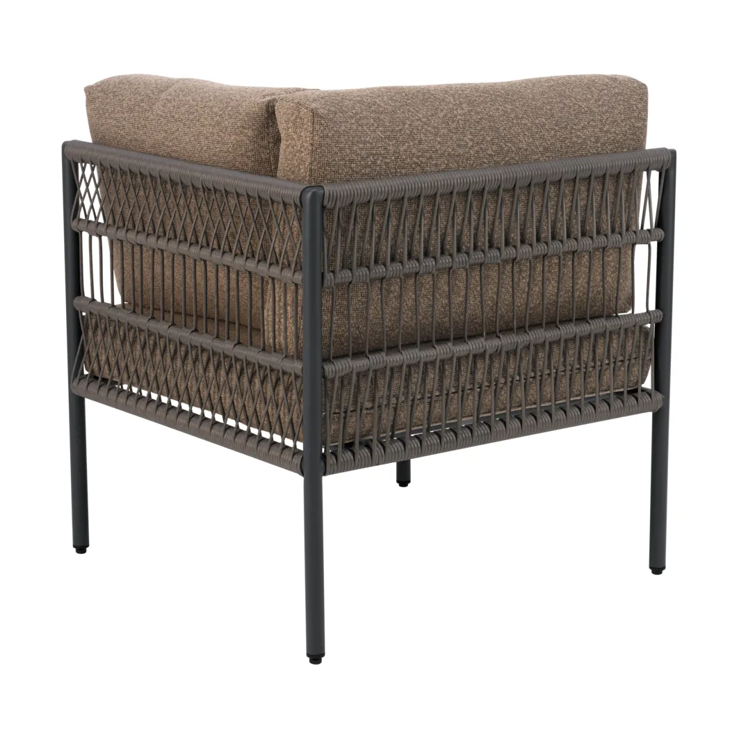 Reno moduulisohva, Musta-raw peanut, kulma Brafab