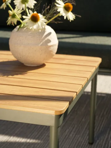 Reno sohvapöytä - Nordic green-natural wood, 110x70 cm - Brafab