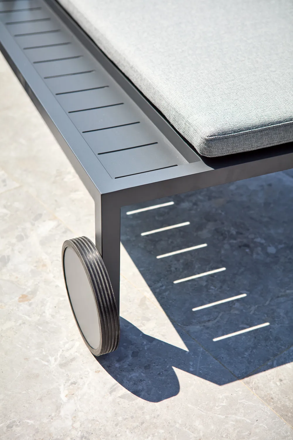 Samvaro leposohva 218x92 cm, Antrasiitti–pearl grey Brafab