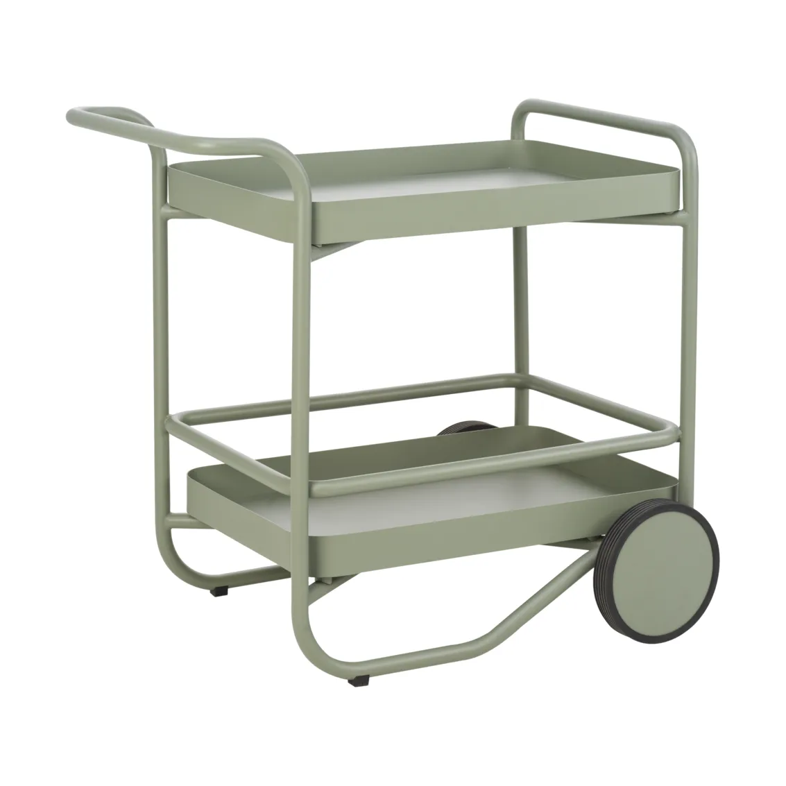 Trolly tarjoiluvaunu 88x59 cm, Dusty green Brafab