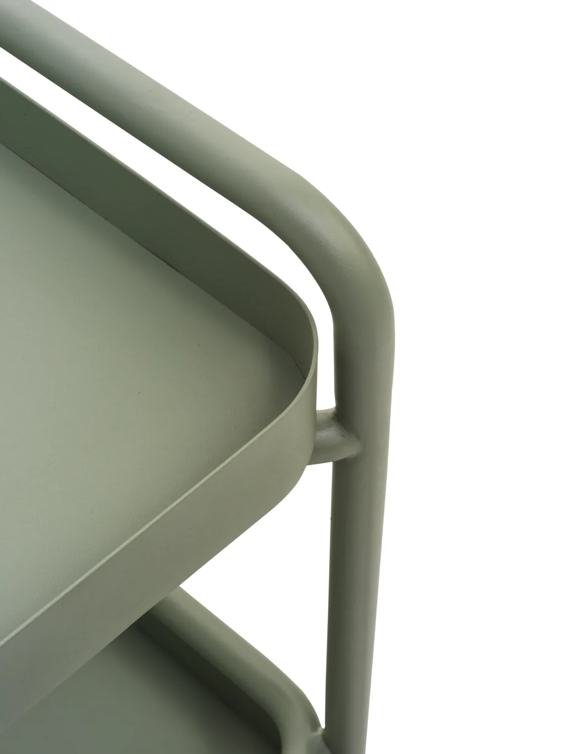 Trolly tarjoiluvaunu 88x59 cm, Dusty green Brafab