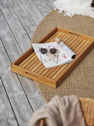 Turin tarjoilutarjotin 70×40 cm - Luonnollinen - Brafab