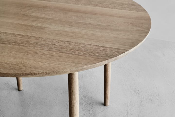 Arv ruokapöytä Ø 120 cm, Valkoöljytty tammi Brdr. Krüger
