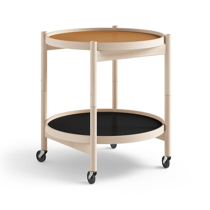 Bølling Tray Table model 50 -rullapöytä - Clay, käsittelemätön pyökkirunko - Brdr. Krüger