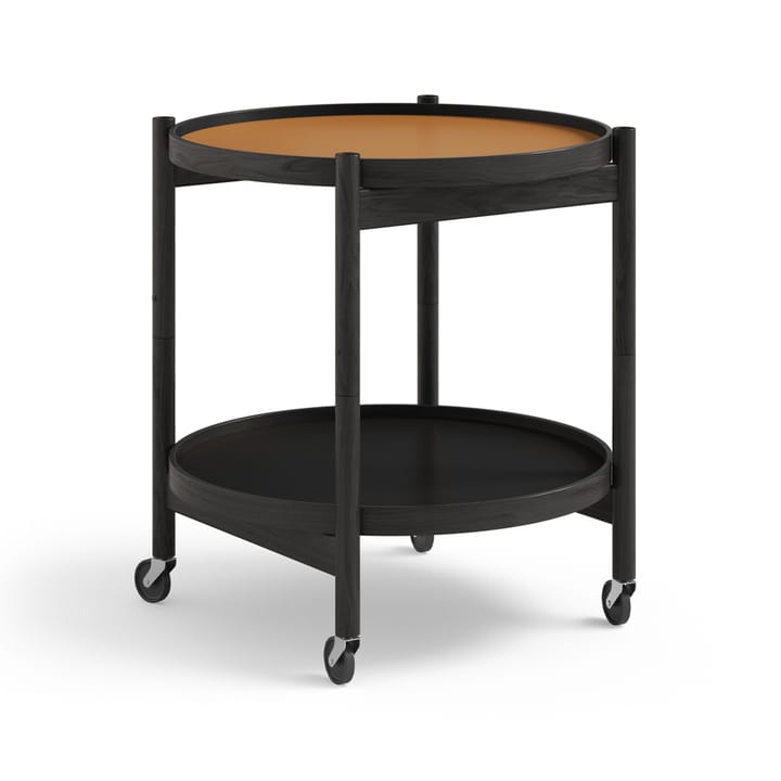 Bølling Tray Table model 50 -rullapöytä - Clay, mustaksi lakattu tammirunko - Brdr. Krüger