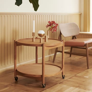 Bølling Tray Table model 60 rullapöytä - Clay, käsittelemätön pyökkirunko - Brdr. Krüger