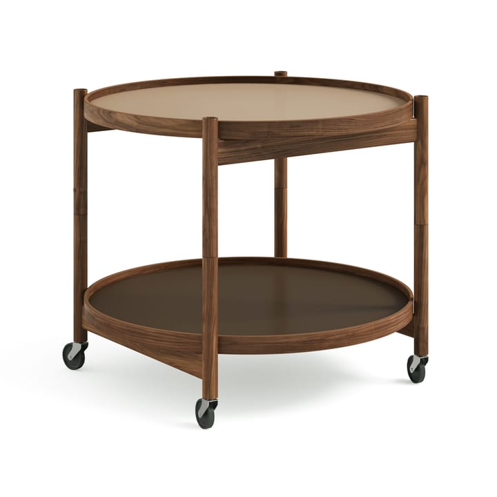 Bølling Tray Table model 60 rullapöytä - Earth, öljytty saksanpähkinärunko - Brdr. Krüger