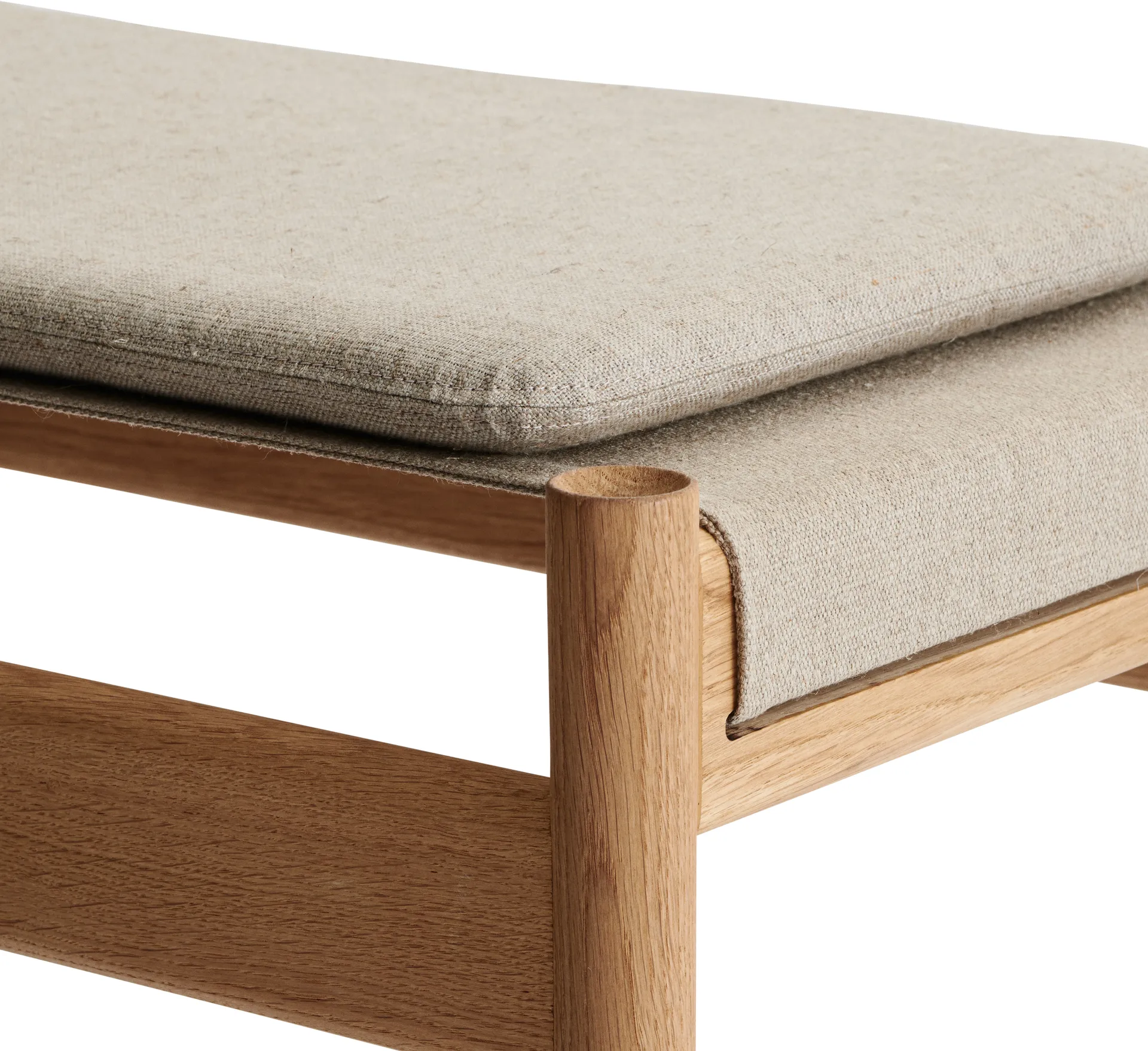 HB tyyny 35 x 60 cm, Canvas luonnonvärinen Brdr. Krüger