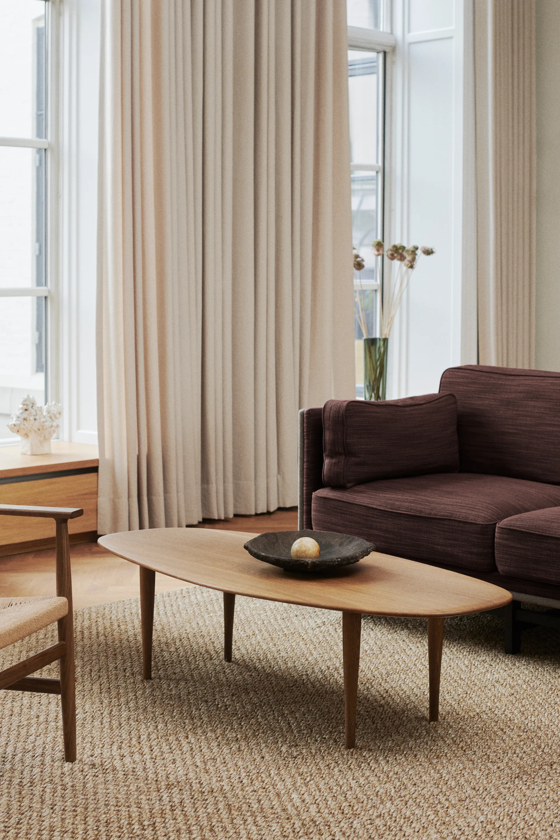 Jari sohvapöytä 58 x 130 cm, Savuöljytty tammi Brdr. Krüger